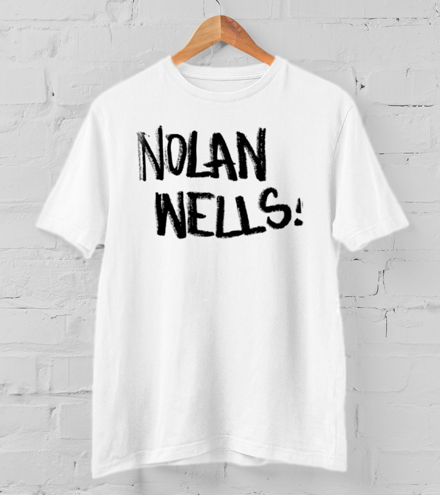 Nolan Wells Handwritten Bold Black T-Shirt