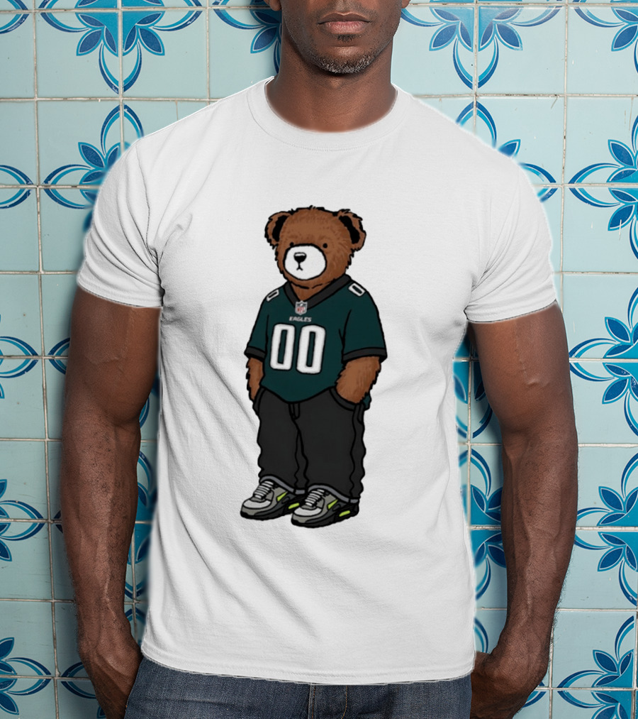Philadelphia Eagles Teddy Bear London Games 2026 T-Shirt