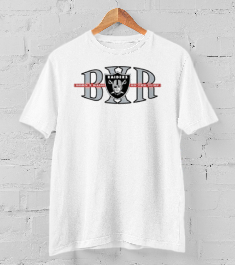 Las Vegas Raiders Born X Raised BXR Block Letter T-Shirt