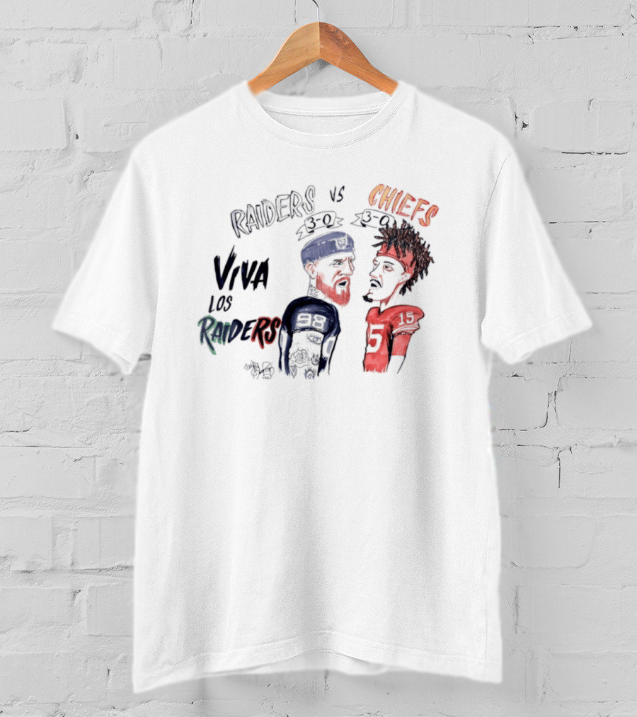 Viva Los Raiders 98 Vs Chiefs 15 Caricature T-Shirt