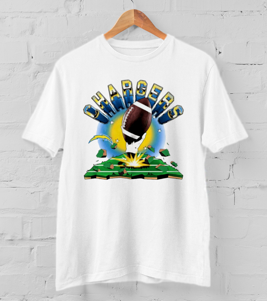 Los Angeles Chargers 2026 Explode Clubhouse Football Burst T-Shirt