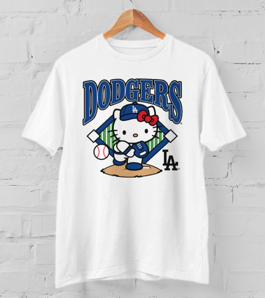 Dodgers Hello Kitty LA Baseball Homage T-Shirt