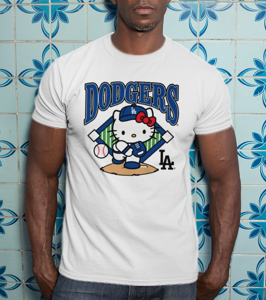 Dodgers Hello Kitty LA Baseball Homage T-Shirt