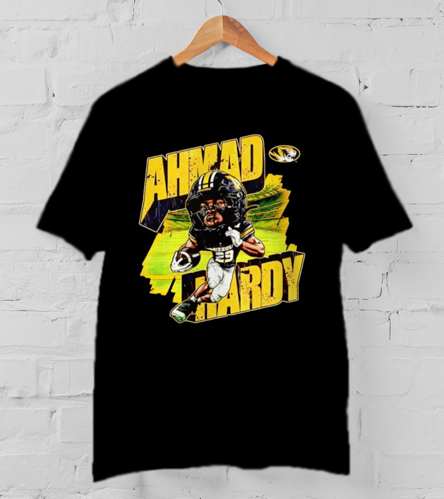 Missouri Tigers Football Ahmad Hardy NCAA Caricature T-Shirt