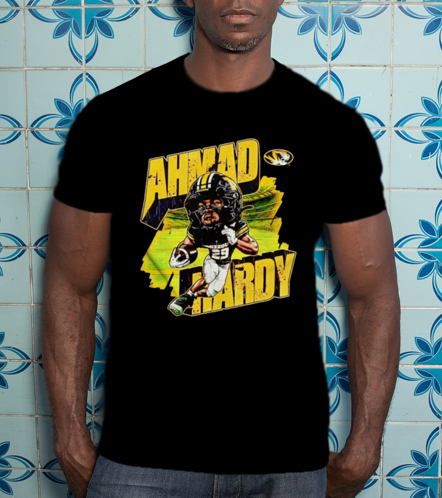 Missouri Tigers Football Ahmad Hardy NCAA Caricature T-Shirt