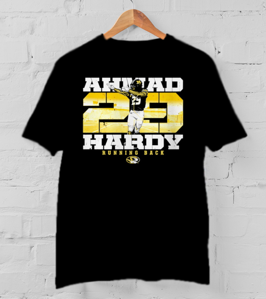 Ahmad 20 Hardy Running Back Missouri Tigers Football NCAA T-Shirt