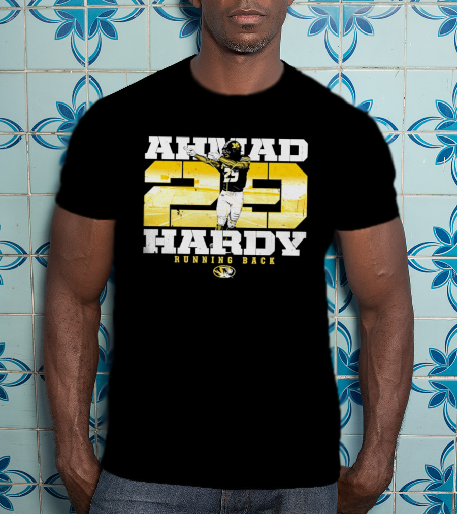 Ahmad 20 Hardy Running Back Missouri Tigers Football NCAA T-Shirt