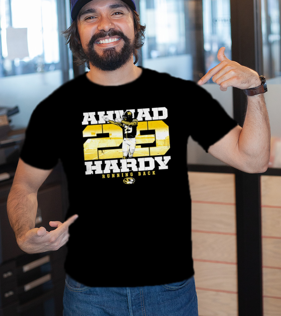 Ahmad 20 Hardy Running Back Missouri Tigers Football NCAA T-Shirt