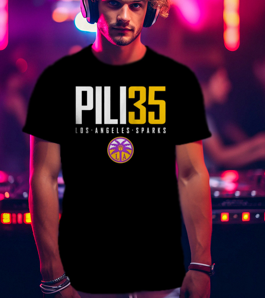 Pili 35 Los Angeles Sparks WNBA Basketball Team T-Shirt