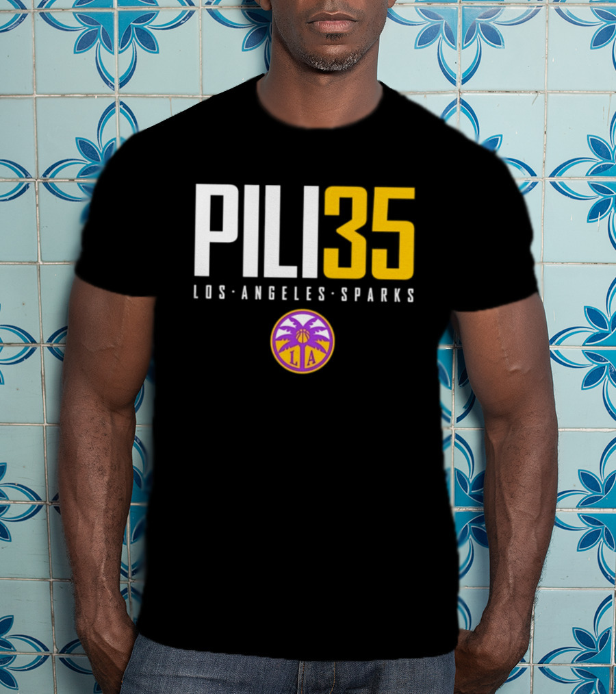 Pili 35 Los Angeles Sparks WNBA Basketball Team T-Shirt
