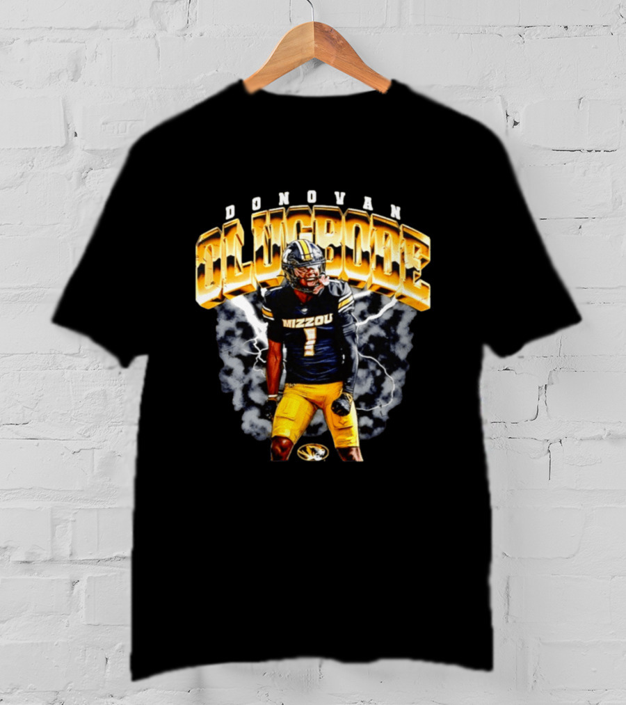 Donovan Olugbode Mizzou Tigers Football Lightning NCAA T-Shirt