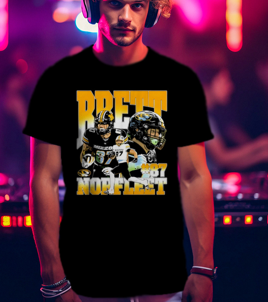 Brett Norfleet #87 Missouri Tigers Football NCAA T-Shirt