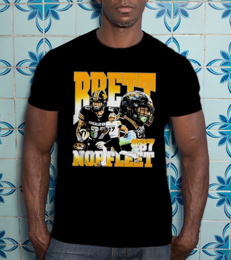 Brett Norfleet #87 Missouri Tigers Football NCAA T-Shirt