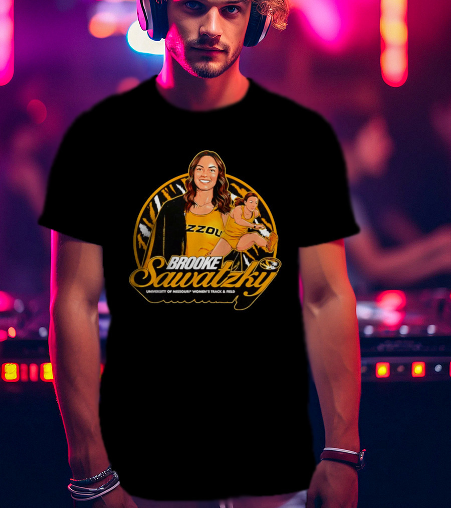 Brooke Sawatzky University Of Missouri Women's Track & Field NCAA Mizzou Tigers T-Shirt