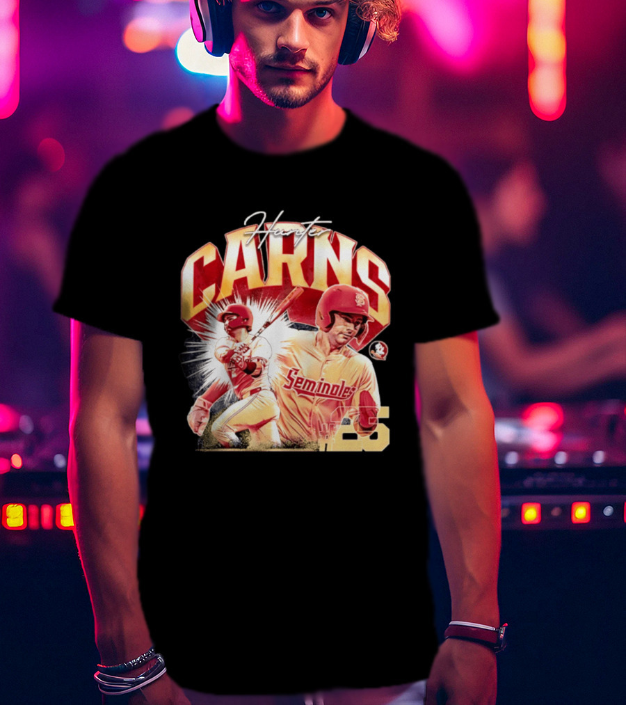 Hunter Carns Seminoles Baseball Florida State NCAA Player 25 T-Shirt