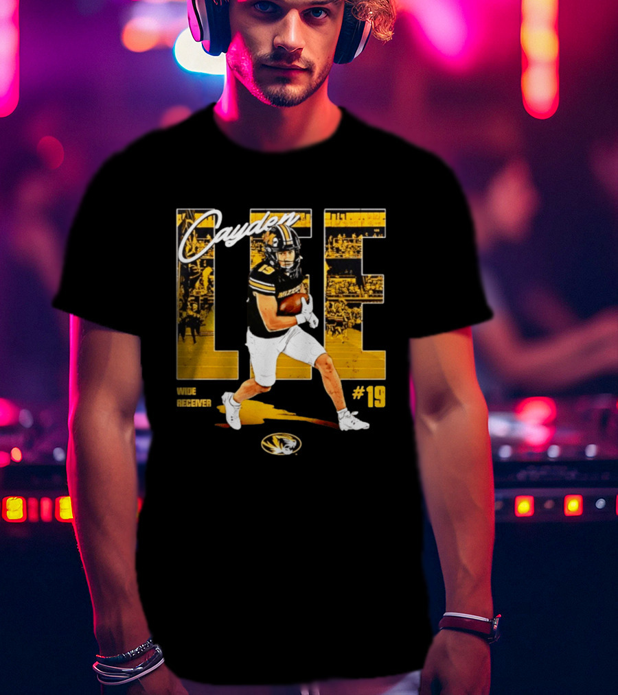 Cayden Lee Missouri Tigers Football Wide Receiver #19 NCAA T-Shirt