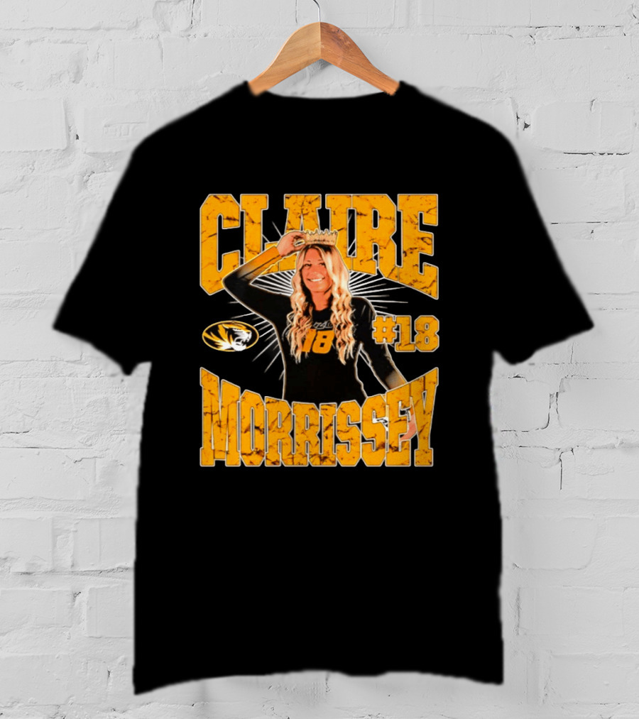 Claire Morrissey Missouri Tigers Volleyball #18 NCAA T-Shirt