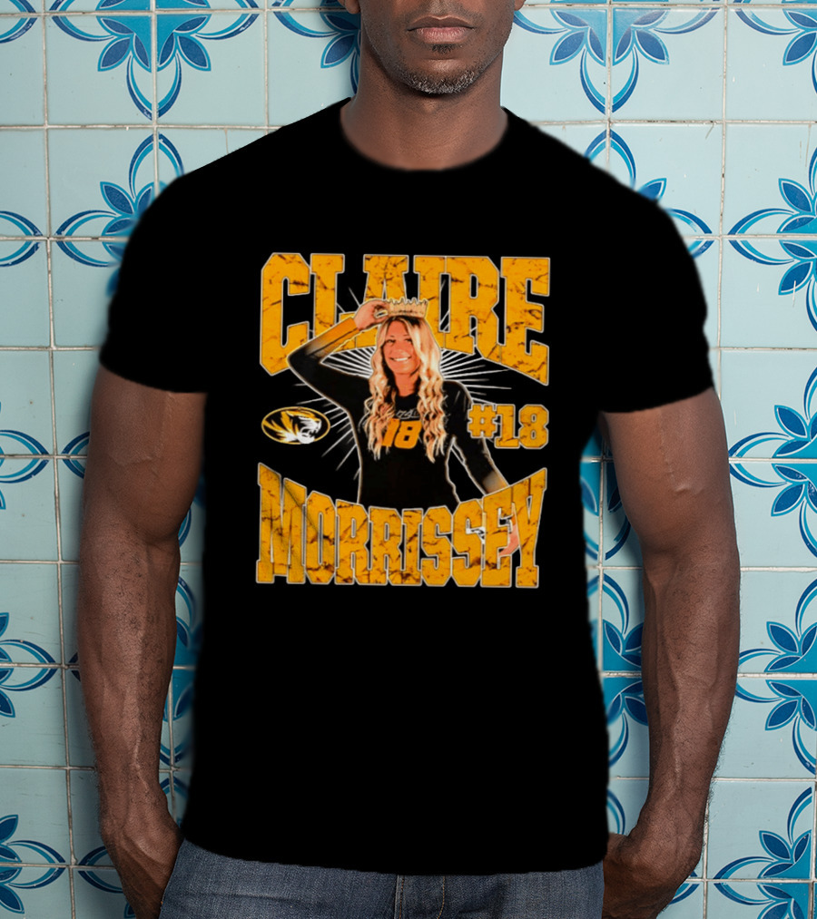 Claire Morrissey Missouri Tigers Volleyball #18 NCAA T-Shirt