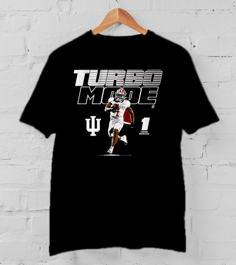 Indiana Turbo Mode Football Richard 1 IU Hoosiers T-Shirt