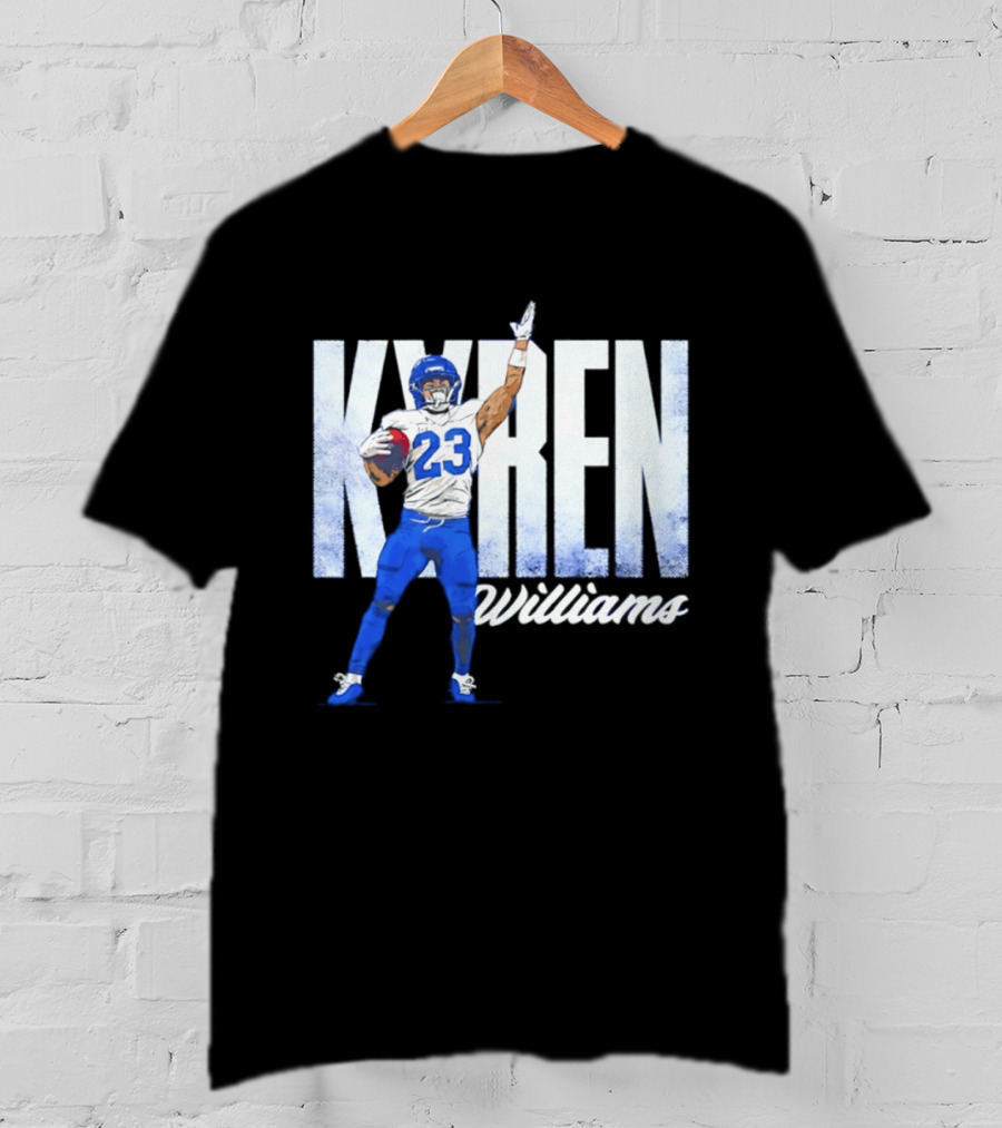 Kyren Williams Los Angeles Rams 23 Football Player Pose T-Shirt
