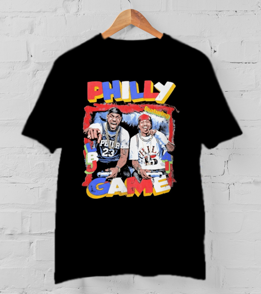 Philly Game Featuring AI And LBJ 23 15 T-Shirt