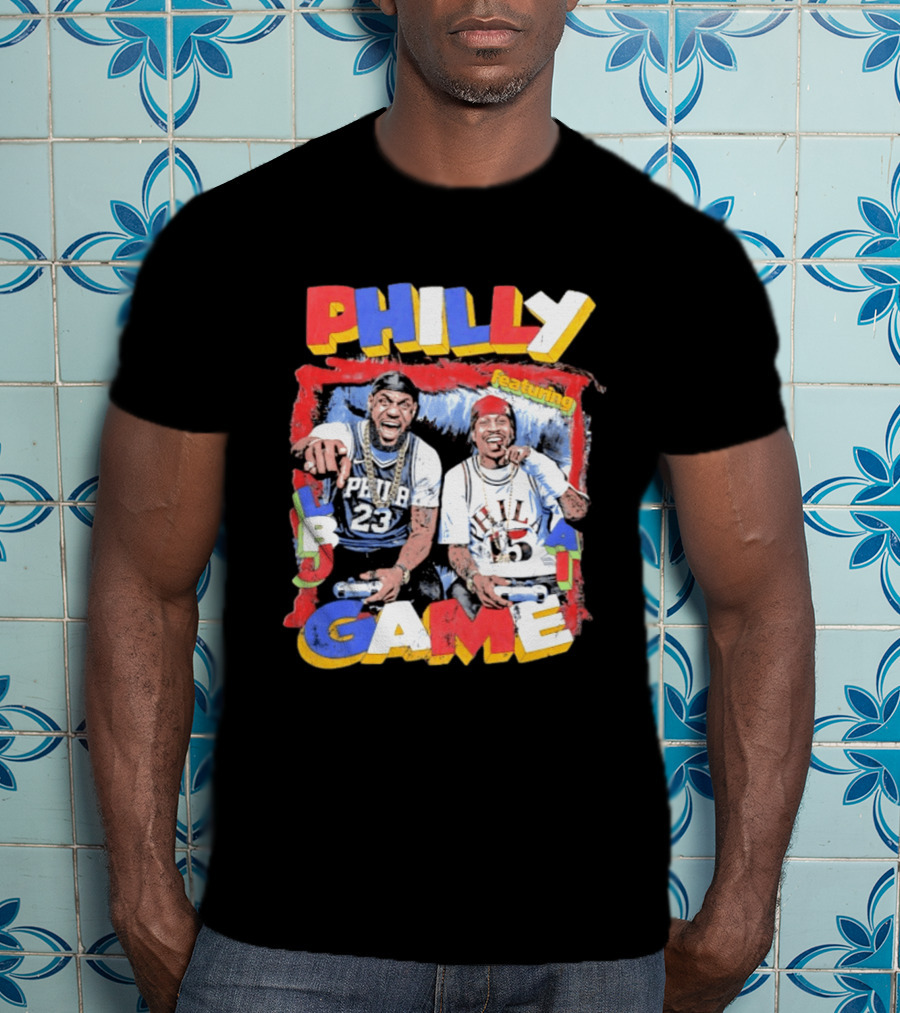 Philly Game Featuring AI And LBJ 23 15 T-Shirt