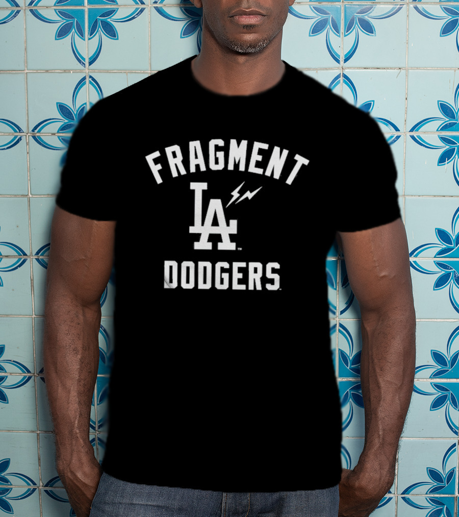 Fragment Los Angeles Dodgers Lightning Bolt Collaboration T-Shirt