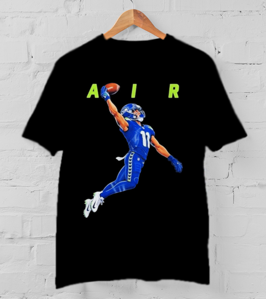 Seattle Seahawks No 11 Air Football Player Leap T-Shirt