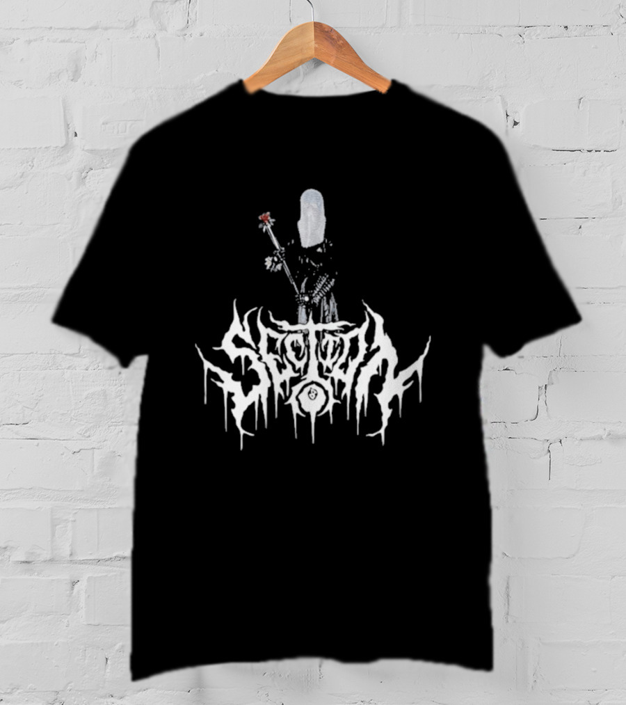 Section 8 Store Knight's Flail Dripping Text And Armor T-Shirt