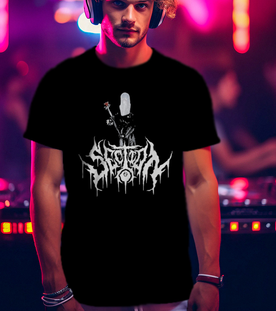 Section 8 Store Knight's Flail Dripping Text And Armor T-Shirt