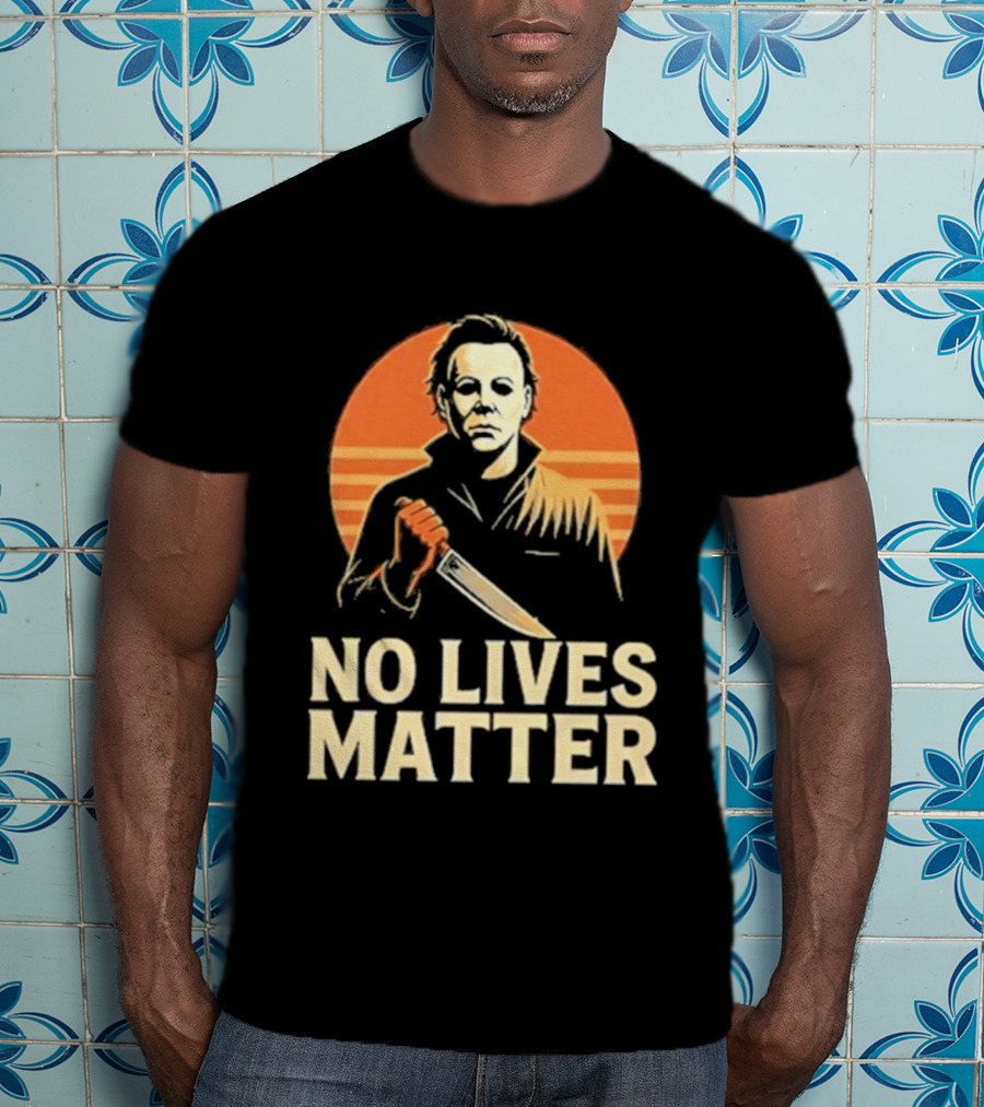 Michael Myers No Lives Matter Halloween Vintage Knife T-Shirt