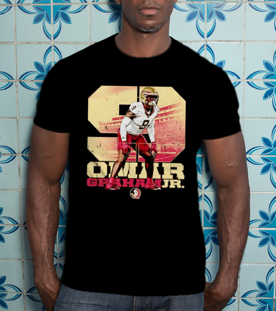 Omar Graham Jr Florida State Seminoles Football NCAA Number 9 T-Shirt