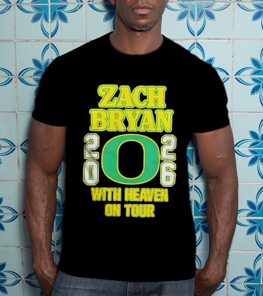 Zach Bryan Oregon 2026 With Heaven On Tour T-Shirt