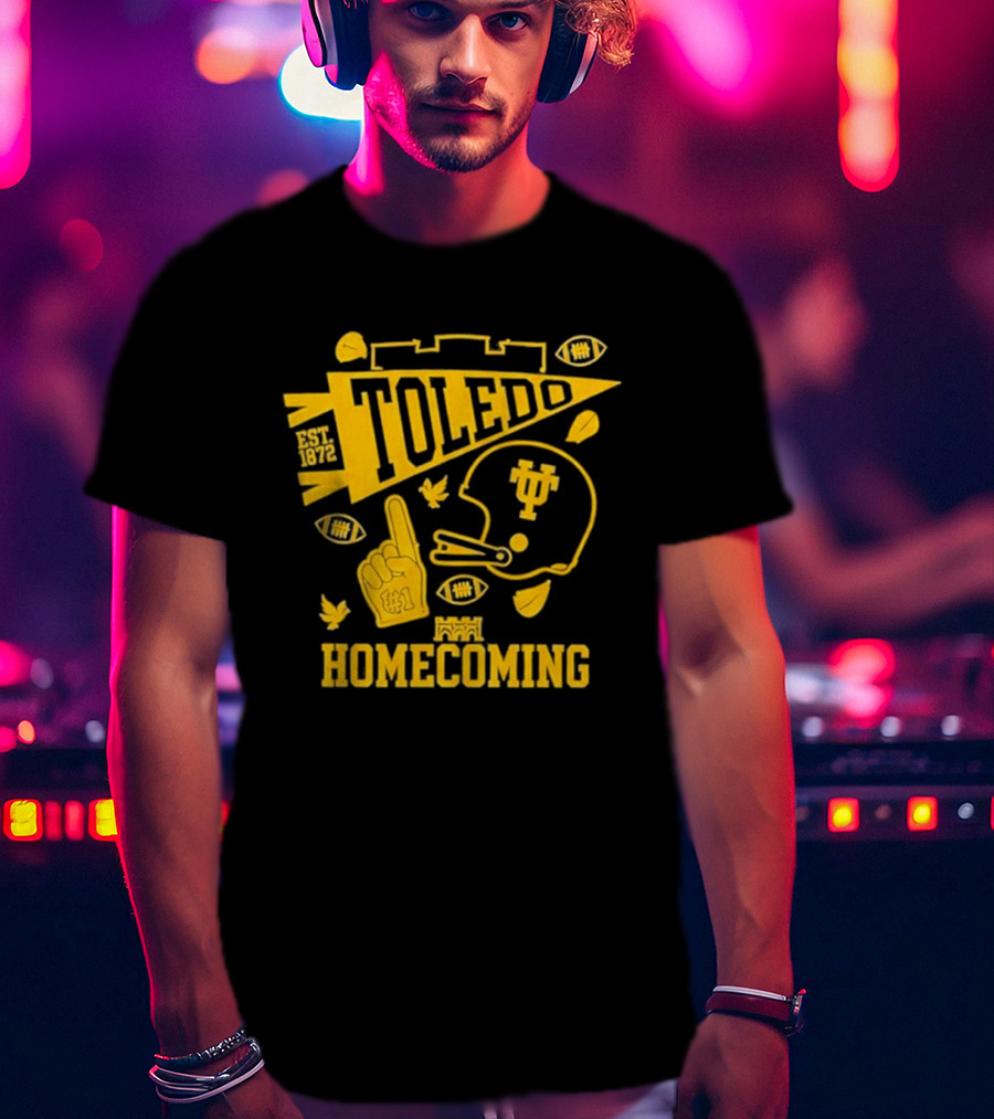 Toledo Homecoming 1872 Football Sports Celebration T-Shirt