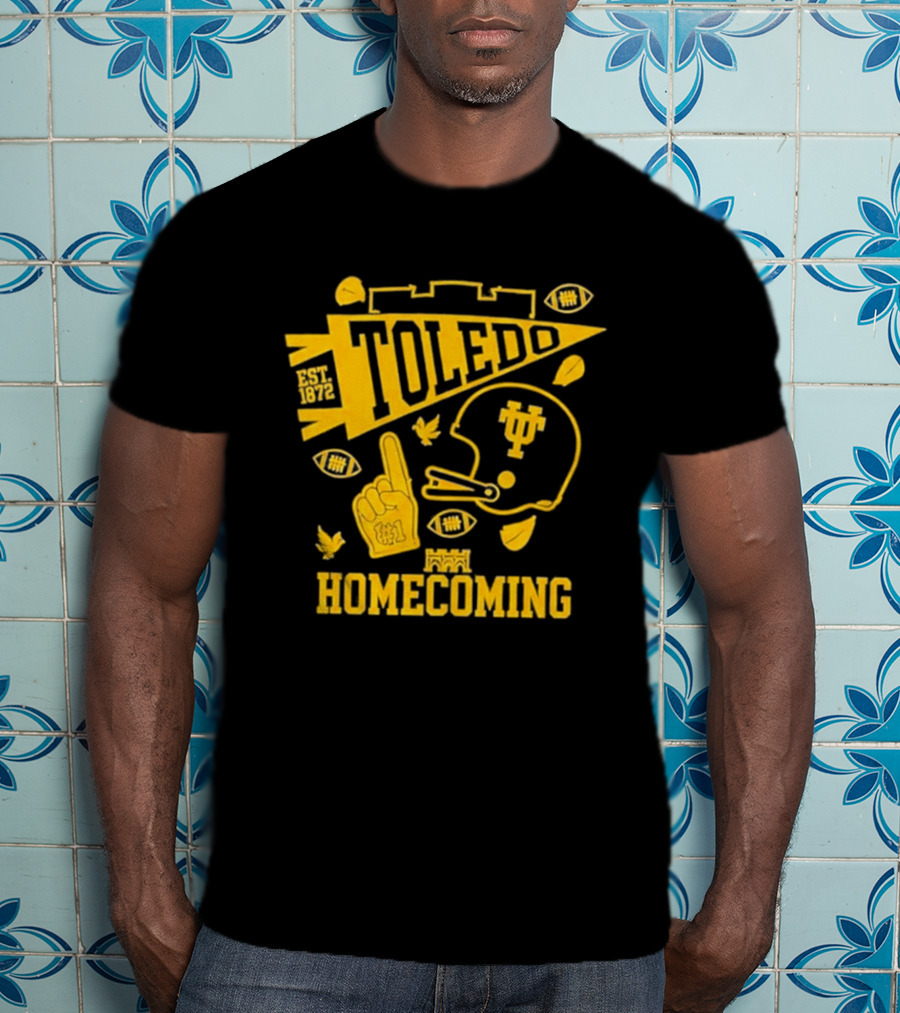 Toledo Homecoming 1872 Football Sports Celebration T-Shirt