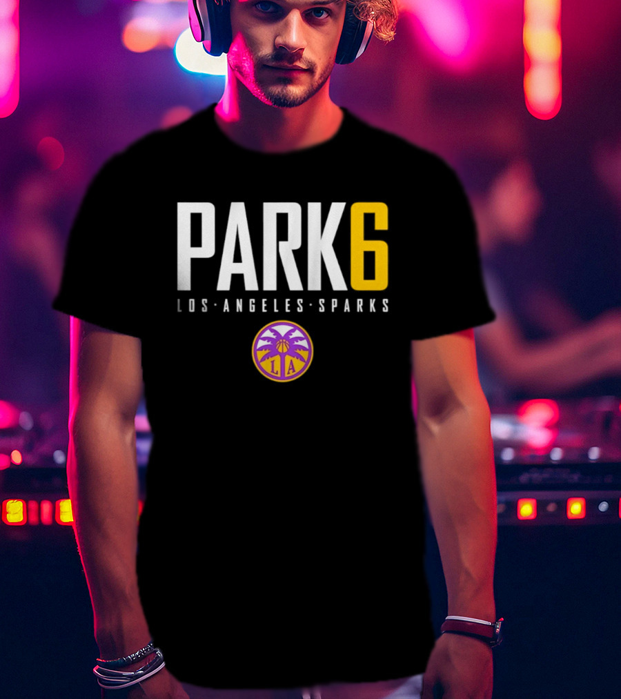 Park 6 Los Angeles Sparks WNBA Basketball T-Shirt