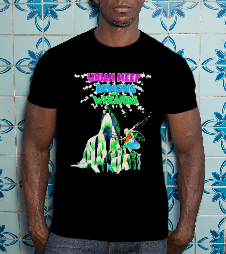 Uriah Heep Demons And Wizards Hard Rock Album Fantasy T-Shirt