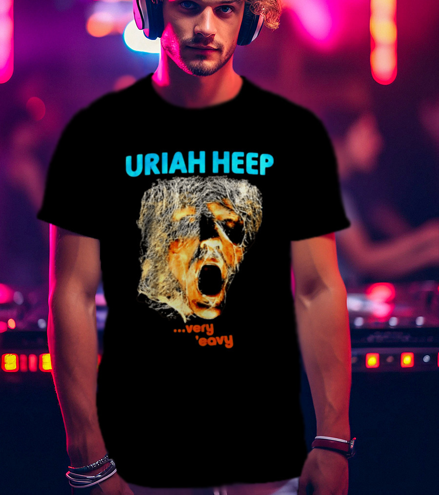 Uriah Heep Very 'Eavy Album Cover Art Hard Rock Music T-Shirt