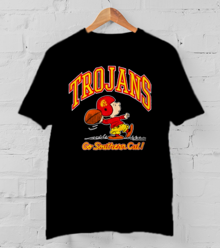 Trojans Peanuts Charlie Brown Go Southern Cal T-Shirt