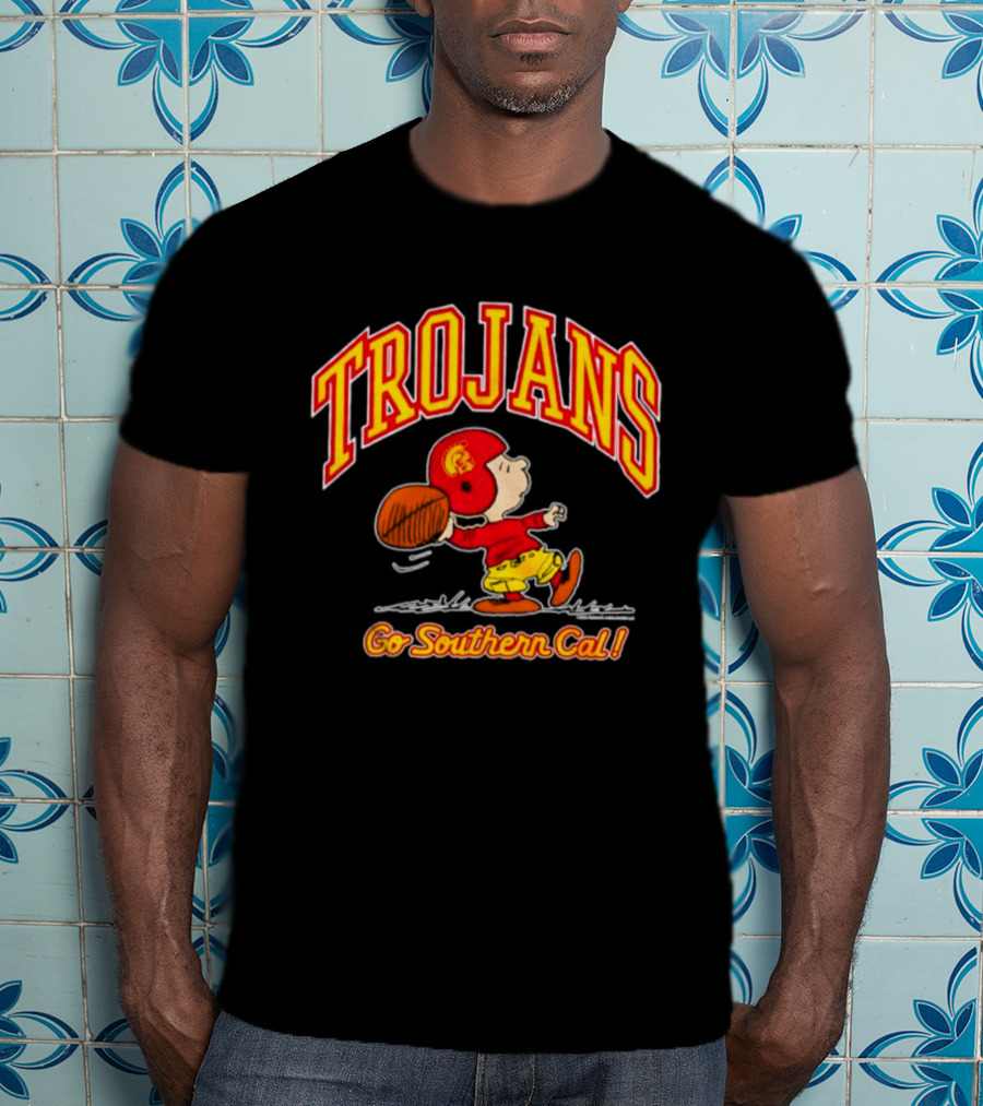 Trojans Peanuts Charlie Brown Go Southern Cal T-Shirt