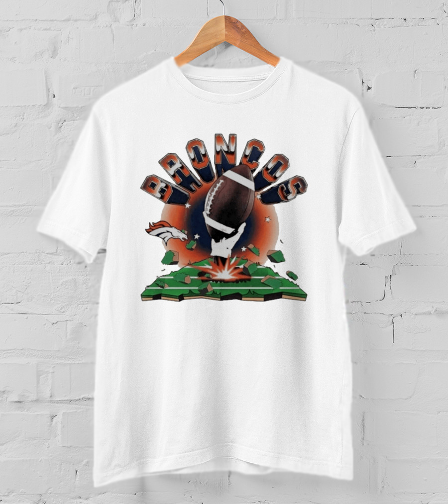 Broncos 2026 Explode Clubhouse Football Burst T-Shirt
