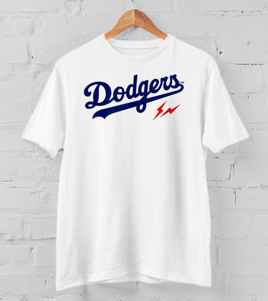 Dodgers 2026 Baseball Two Sided Lightning Bolt Edition T-Shirt