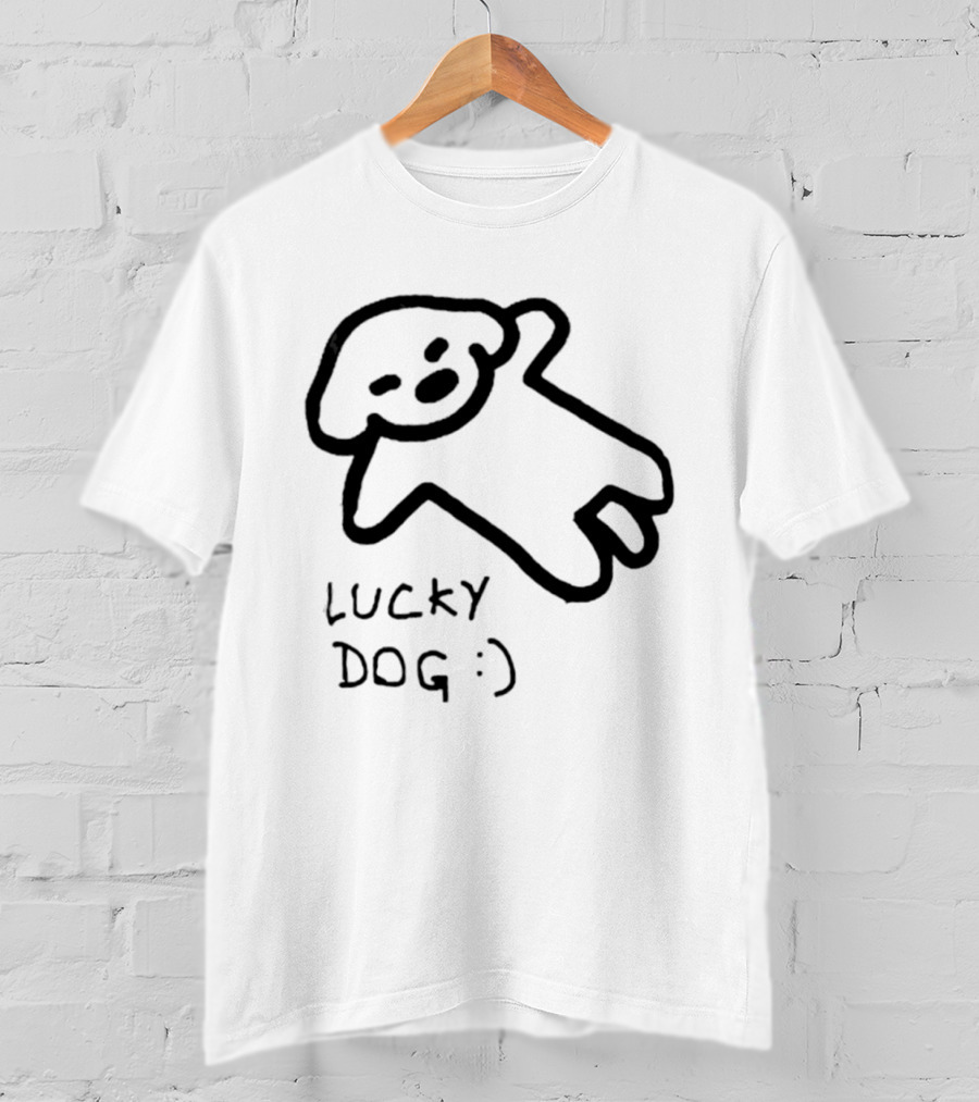 Lucky Dog Puppy Wholesome :) Sketch T-Shirt