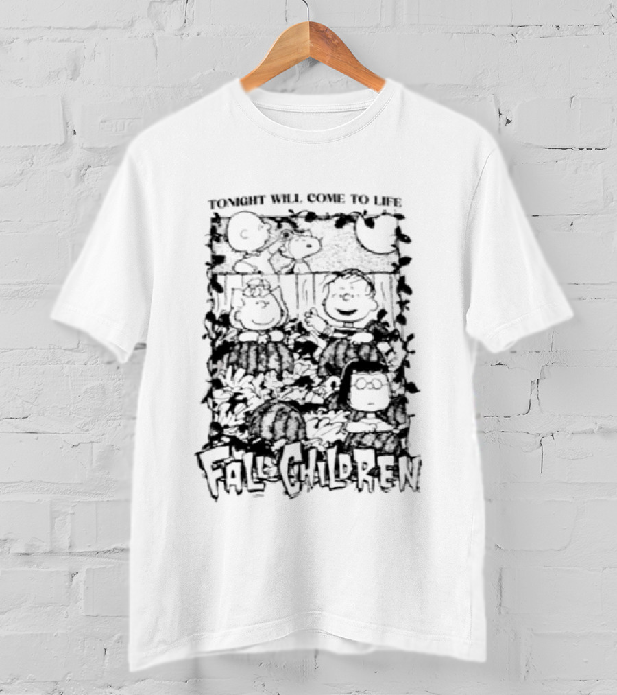 Peanuts 2026 Halloween Tonight Will Come To Life Fall Children T-Shirt