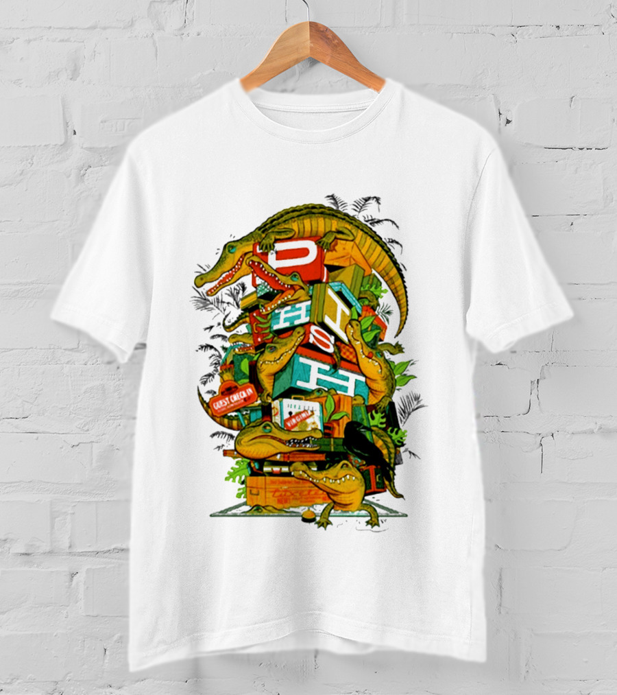 Phish Richmond Virginia October 7 2026 Allianz Amphitheater Riverfront Alligators And Luggage T-Shirt