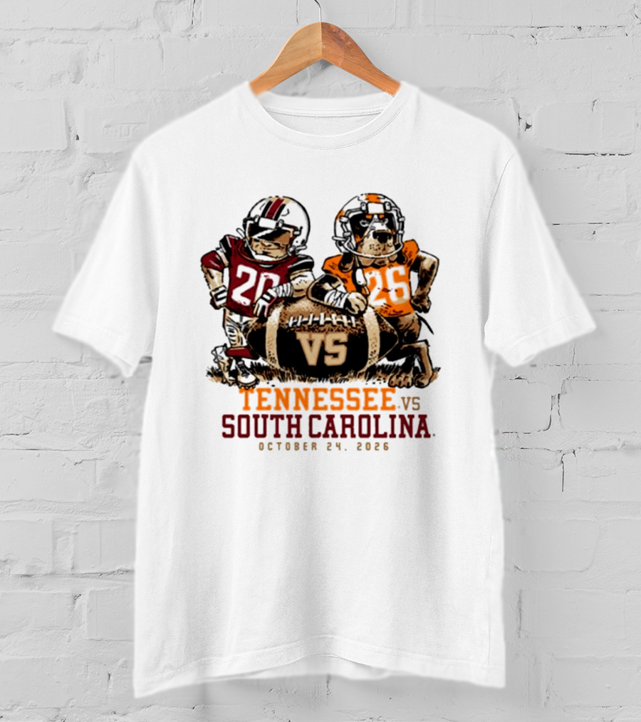 Tennessee Vs South Carolina Football October 24 2026 T-Shirt