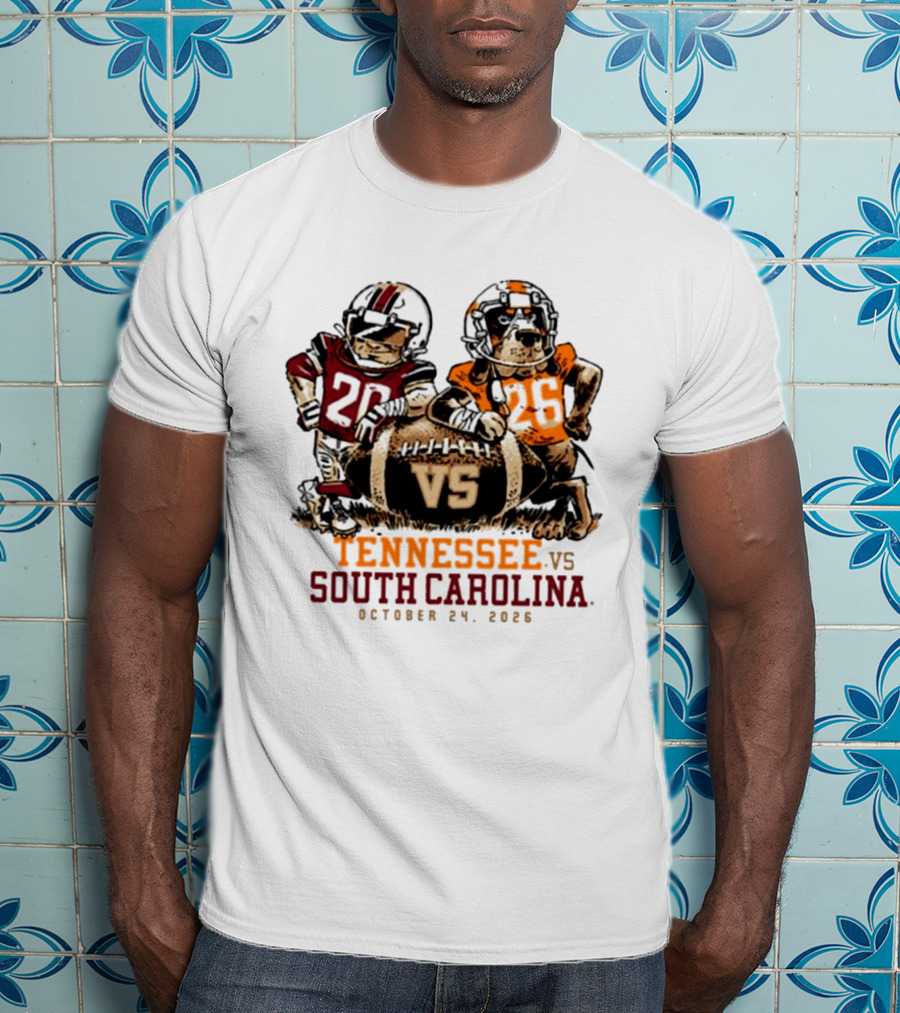 Tennessee Vs South Carolina Football October 24 2026 T-Shirt