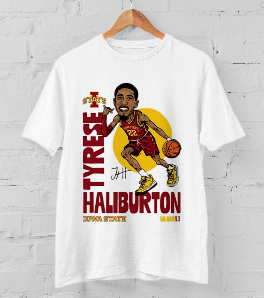 Tyrese Haliburton Iowa State Cyclones Basketball Caricature 22 T-Shirt