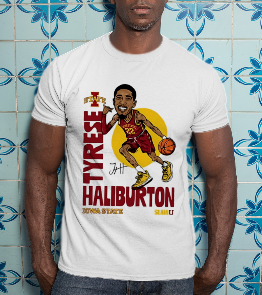 Tyrese Haliburton Iowa State Cyclones Basketball Caricature 22 T-Shirt
