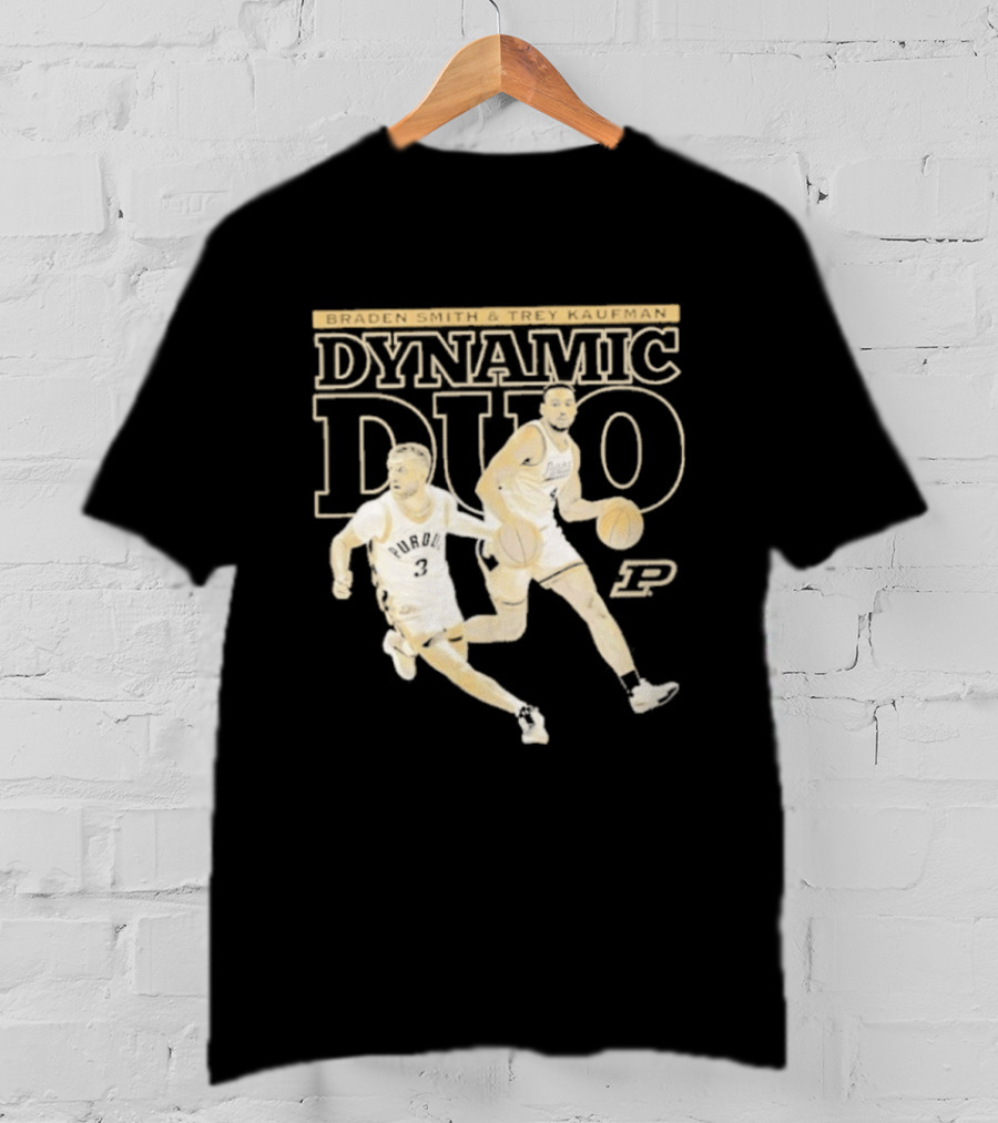 Braden Smith Trey Kaufman Dynamic Duo Purdue Boilermakers NCAA Basketball T-Shirt